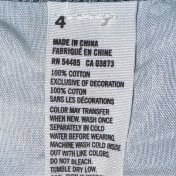 American Eagle Distressed Denim Shorts Size 4 - Picture 14 of 14